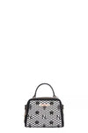 Nicole Lee USA Vegan Geometric Pattern Structured Handbag